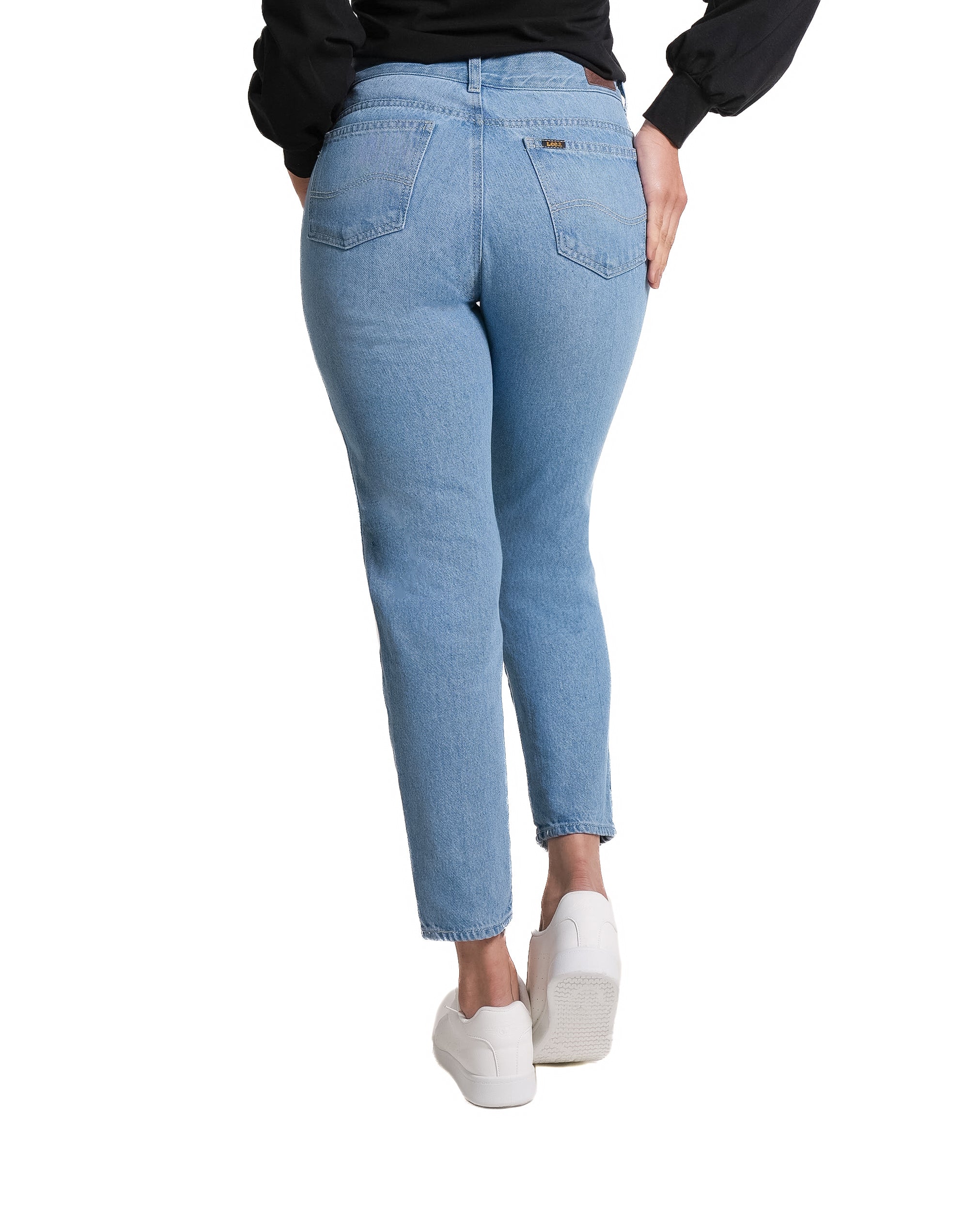 Jean Mom fit para mujer color azul claro